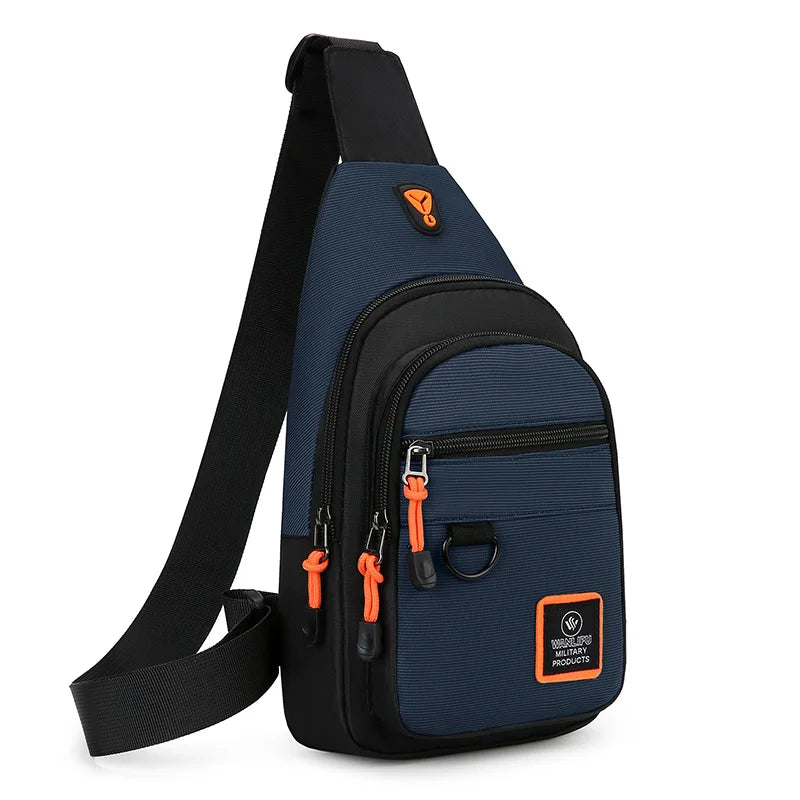 Men’s Outdoor Hiking & Cycling Shoulder Bag – Waterproof Sports Crossbody Chest Bag for Travel