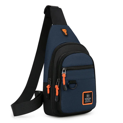 Men’s Outdoor Hiking & Cycling Shoulder Bag – Waterproof Sports Crossbody Chest Bag for Travel