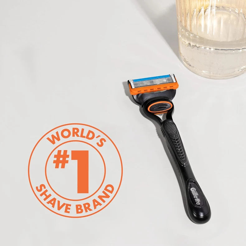 Gillette Fusion5 Men's Razor - 5-Layer Blade Shaver with Lubrastrip for a Comfortable and Safe Shave