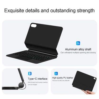 Magic Keyboard for iPad Pro 11/12.9, Air 4/5 & iPad 10th Gen – Smart Magnetic Case & Cover