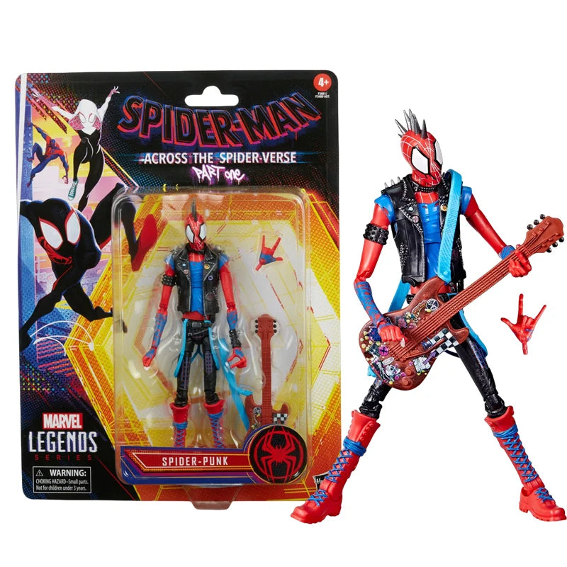 Spider-Man Venom Action Figure - 1/12 Scale Spider-Punk Carnage 2099 Deadpool Gwen Kraven Model Toy Gift