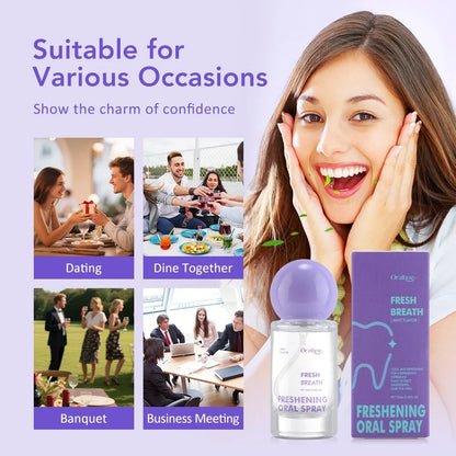 Mint Oral Breath Spray - Travel-Size Mouth Freshener for Long-Lasting Freshness and Daily Oral Care