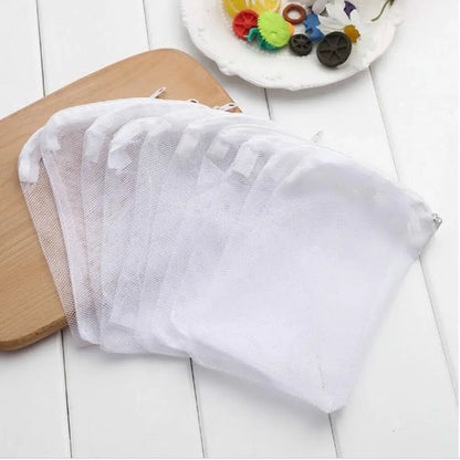 5/10Pcs Reusable Aquarium Filter Media Bags – Fine Mesh Zipper Bags for Freshwater & Saltwater Fish Tanks