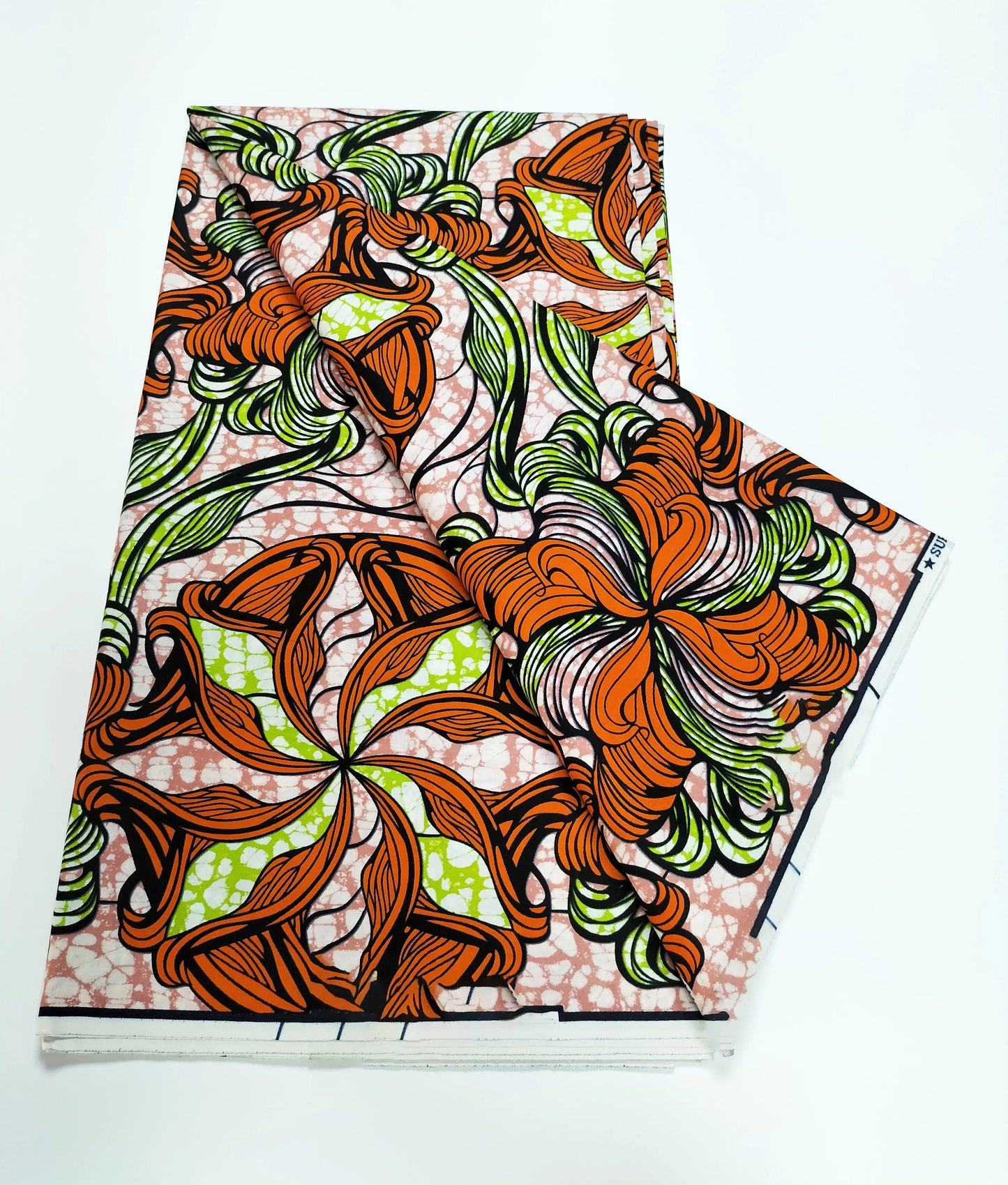African Real Wax Print Fabric - 100% Cotton Nigerian Ankara Sewing Material for Party Dresses