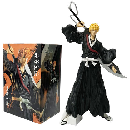 Bleach Anime Figures - Ichigo, Byakuya & Toushirou PVC Action Statues