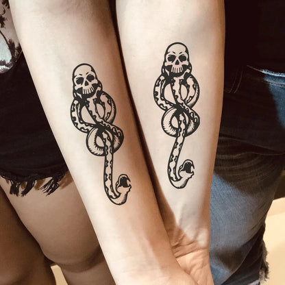 Lord Voldemort Tattoo Stickers - 5/10 Piece Magic Movie Temporary Body Art Set