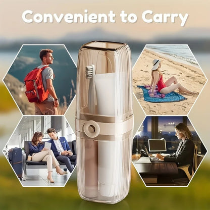 Portable Soap & Toothbrush Holder – Durable Travel Case for Gym, Bathroom, Easy-Clean Essentials