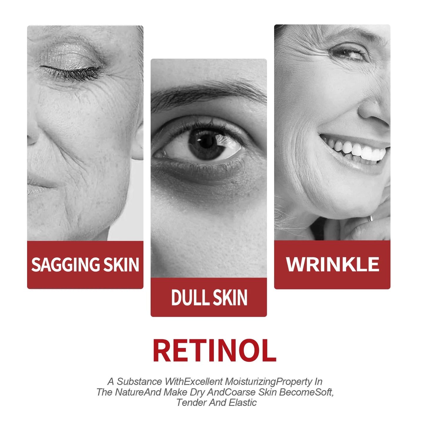 Retinol Moisturizing Face Cream — Repairing, Nourishing & Brightening Anti-Aging Skincare for Healthy Facial Skin