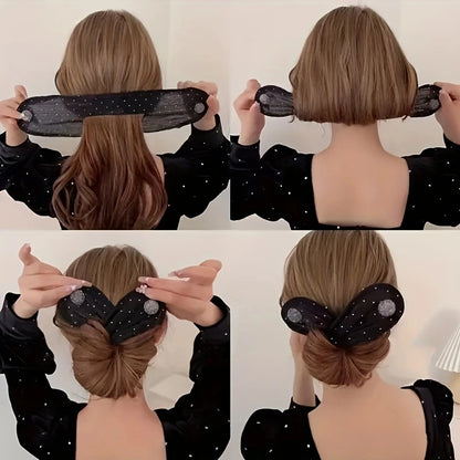 Lazy Artifact Magic Hair Clip – French Twist Donut Bun Maker for Women, Stylish Updo & Braid Styling Tool