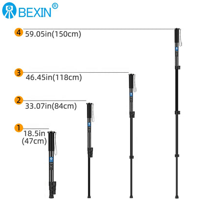 BEXIN Lightweight Aluminum Camera Monopod - DSLR Tripod Mount Adapter Support for Nikon Sony Cameras