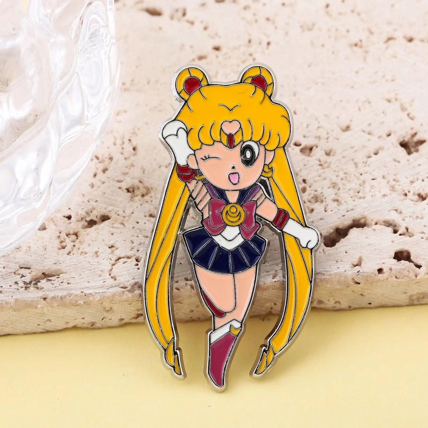 6PCS Anime Star & Moon Metal Keychains — Sailor Moon Tsukino Usagi & Luna Cat Cosplay Props, Pendant Jewelry Ornament