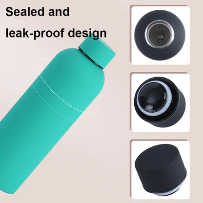 500/750ML Stainless Steel Thermos Cup – Outdoor Sports Kettle, Rubber Paint, Double-Walled Insulated Water Bottle
