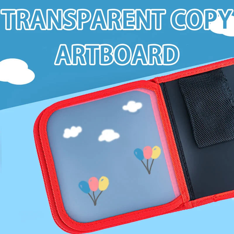 Erasable Doodle Book for Kids – Reusable Drawing Pad with 12 Watercolor Pens, Preschool Painting & Writing Set