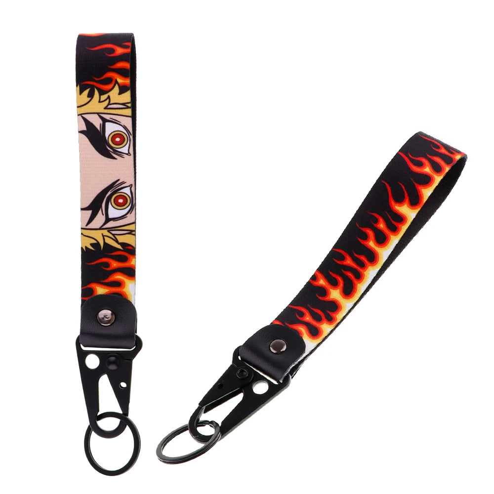Anime Eagle Beak Keychain – Cool Short Lanyard for Phone, Badge Holder & USB Pendant
