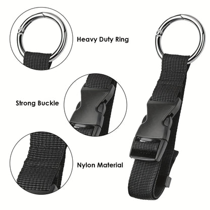 Travel Luggage Fixed Strap - Portable External Strap with Release Buckle, Add-A-Bag Luggage Strap and Jacket Holder for Backpacks