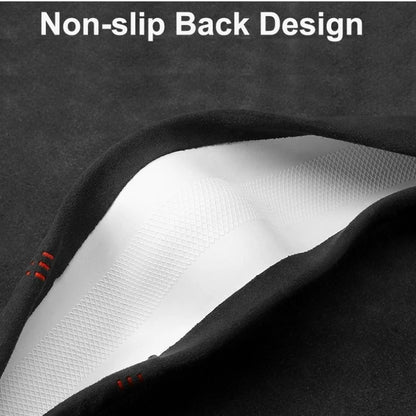 All-Season Suede Steering Wheel Cover — Ultra-Thin, Non-Slip, Breathable for Round & D-Shaped Wheels