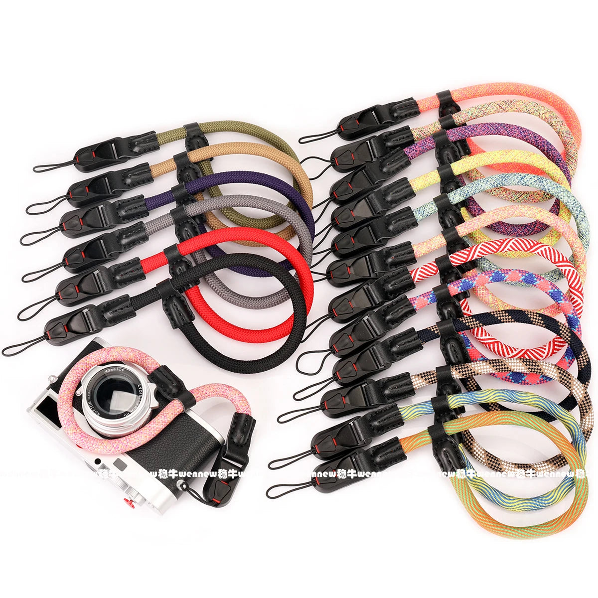Nylon Rope Sling Quick Release Camera Strap – Wrist & Neck Shoulder Strap for Fujifilm, Sony, Nikon, Canon & Leica Mirrorless Cameras