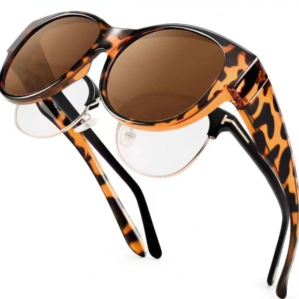 Women’s Polarized Fit-Over Glasses Sunglasses – Lightweight UV Protection Sunglasses
