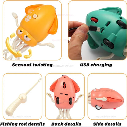 Magic Electric Dancing Octopus Toy – Interactive Light & Music Squid for Toddler Development, Kids Entertainment & Gifts