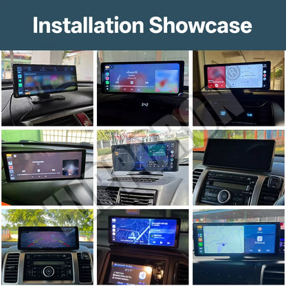 10.26” Car Mirror Multimedia Player – Wireless CarPlay & Android Auto Touch Screen with Bluetooth, AUX & USB Support