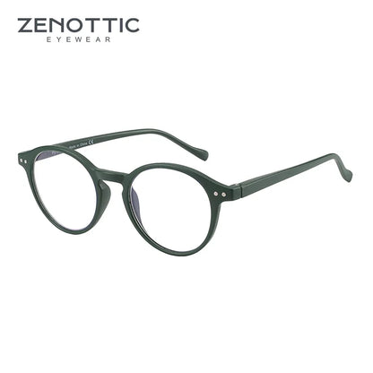 ZENOTTIC 2025 Retro Reading Glasses – Anti-Blue Light Blocking Eyeglasses for Women & Men, Diopter 0 to 4.0