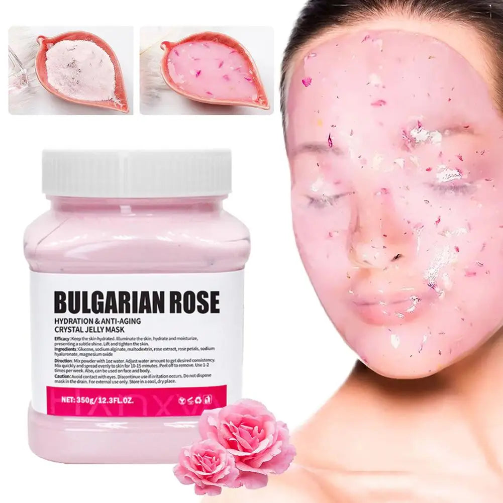 Professional Rose Jelly Face Mask – Hydrating, Nourishing Hydro Jelly Powder Gel Peel-Off Skincare