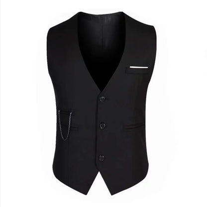 Men's Slim Fit Dress Vest 7XL - High Quality Suit Waistcoat, Sleeveless Formal Business Jacket for Casual Wear