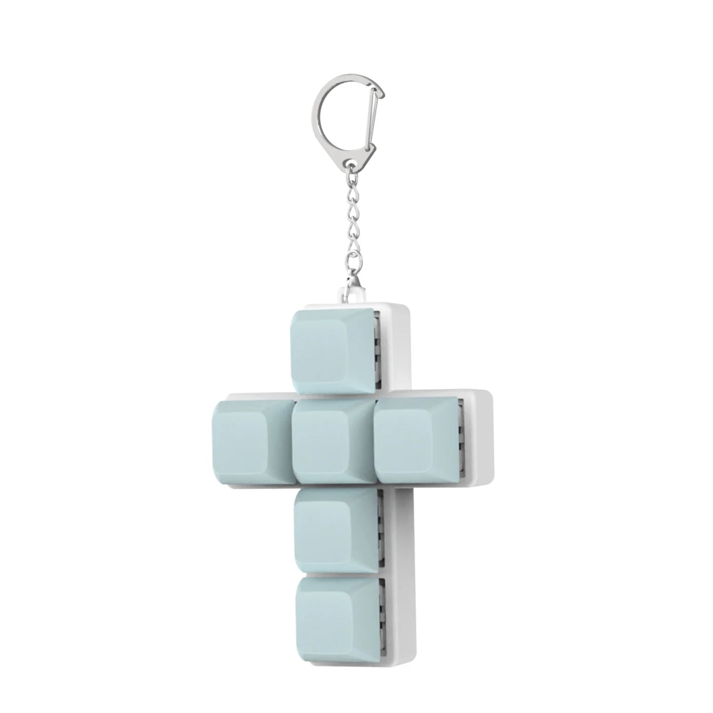 DIY Keyboard Key Toy - Stress Relief Fidget Button Keychain & Fidget Keycap Toy