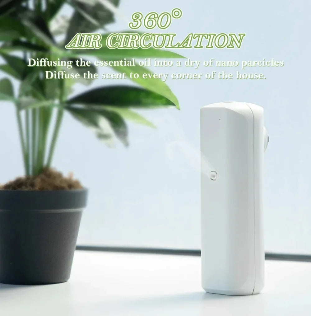 Plug-in Wall Fragrance Diffuser – Waterless Smart Essential Oil Diffuser for Home & Room Scented Air