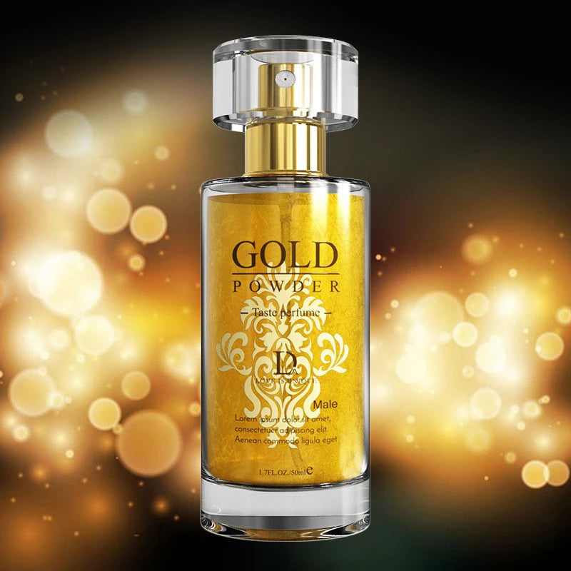 Gold Powder Pheromone Perfume for Men & Women – Long-Lasting Fresh Charming Fragrance for Couples, Daily Flirting Scent Gift Spray