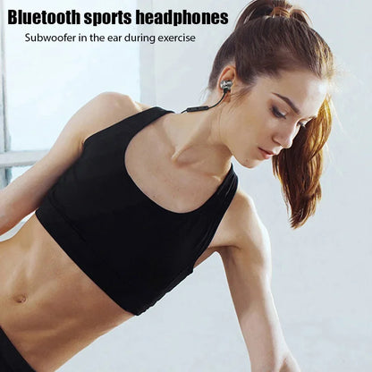 XT11 Wireless Sports Earphones – In-Ear Waterproof Neckband Bluetooth Headset with Mic
