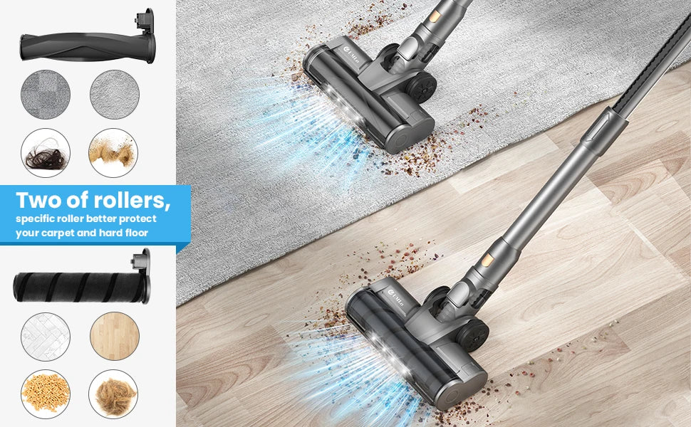 INSE S9 Stick Cordless Vacuum Cleaner - 400W, 30KPa Suction, Up to 55 Mins Runtime, 9-in-1 for Hardwood, Pet Hair, Home and Car