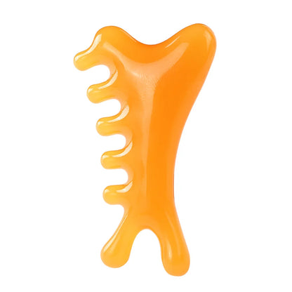 Guasha Massage Scraper – Beeswax Face & Eye Massager, Acupuncture Gua Sha Board for SPA and Beauty Therapy