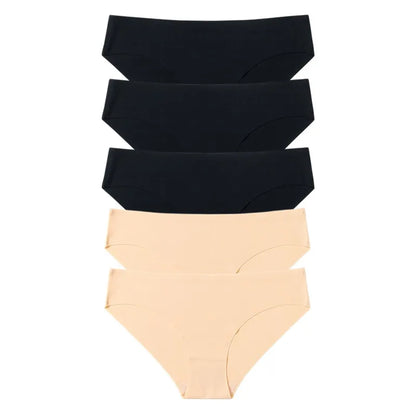 TrowBridge 5PCS Women's Seamless Panties Set – Comfortable Sport Briefs, Soft Breathable Lingerie Underwear