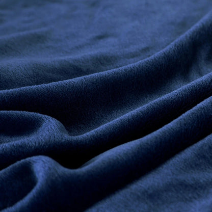 230GSM Coral Fleece Flannel Blanket – Soft Warm Solid Color Bedspread Sofa Throw Faux Fur Plaid Blanket (Blue/Pink)