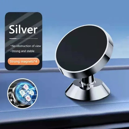 Magnetic Car Phone Holder - Secure Dashboard Mount for iPhone, Samsung, Xiaomi, Huawei, OnePlus, and GPS Devices