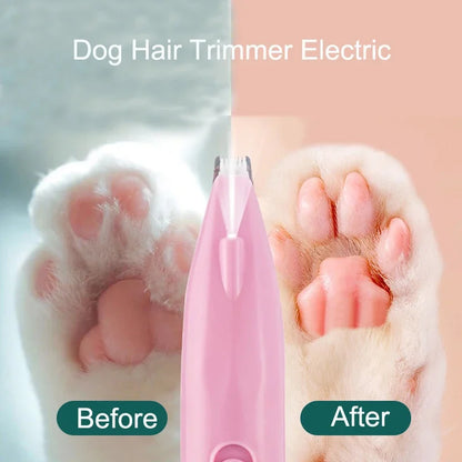 Professional Electric Dog Hair Trimmer: Pet Foot Hair Cutter for Dogs and Cats - Grooming Hairdresser Scissors with Butt and Ear Pedicating Capabilities