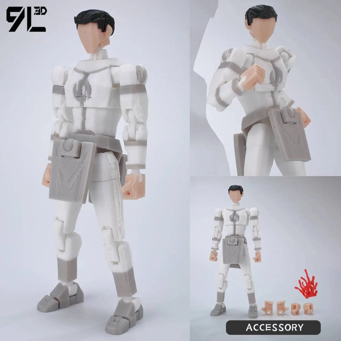 9L3D Lucky 13 Invincible Boy Action Figure – 3D Printed Multi-Jointed Poseable Anime Collectible Model Toy Gift