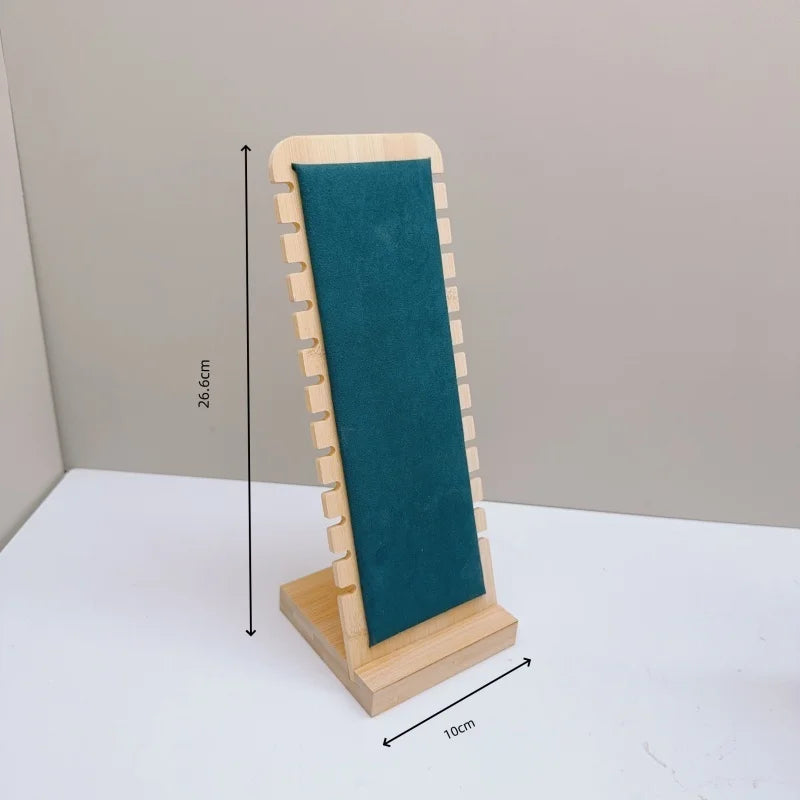 Creative Solid Wooden Necklace Display Frame – Pendant Support Jewelry Display Stand