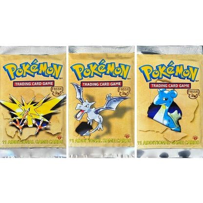 Pokémon Booster Packs Base Fossil Jungle - 11 Cards Per Pack & 36 Pack Booster Box Proxy Game Cards Collection