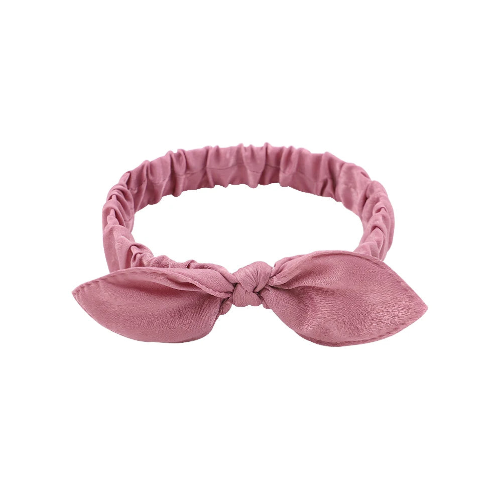 Vintage Boho Suede Headbands for Women – Soft Solid Print Cross Knot Elastic Hairbands & Bandanas for Girls