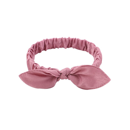 Vintage Boho Suede Headbands for Women – Soft Solid Print Cross Knot Elastic Hairbands & Bandanas for Girls