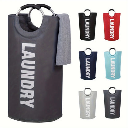Extra-Large Waterproof Laundry Basket — Foldable with Padded Handle, Multi-Purpose Storage for Bathroom, Laundry Room, Balcony