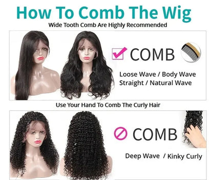 Blonde Straight Synthetic Lace Front Wig – Glueless Long Platinum White Blonde Hair Wig for Women