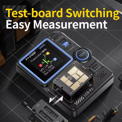 FNIRSI LCR-P1 Transistor Tester - Multifunctional LCR ESR Meter for Diode, Triode, Capacitance & Resistance Testing