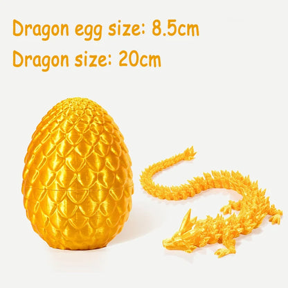 3D Printed Multi-Joint Dinosaur & Snake Fidget Toy – Movable Stress Relief Toy for Adults, Kids, Autism, and Desktop Decor