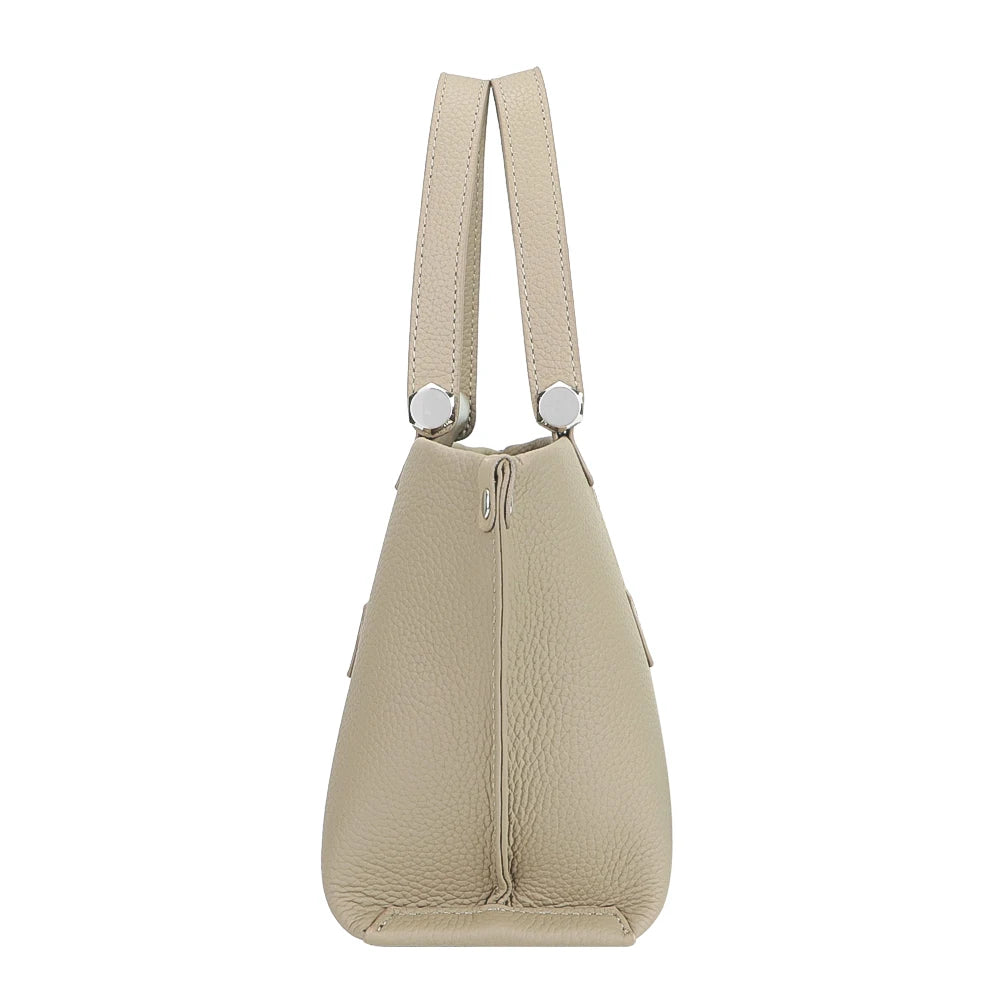 Royal Bagger Top-Handle Genuine Leather Handbag for Women – Trendy Casual Crossbody Bag with Adjustable Shoulder Strap 1859
