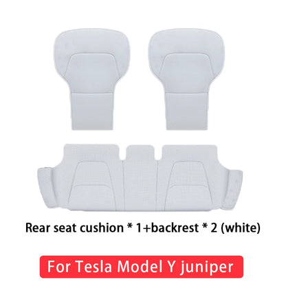 Tesla Model Y Juniper 2025-2026 Ventilated Leather Seat Cushion Cover – Breathable Comfort Interior Accessory