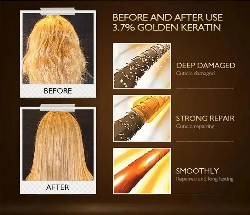 Keratin Hair Mask – 5-Second Magical Repair for Damaged, Frizzy Hair, Deep Moisturizing & Smooth, Shiny Hair Care Treatment