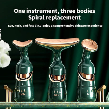 Microcurrent Face & Neck Lifting Device - Eye Massage, Skin Rejuvenation & Anti-Aging Beauty Massager